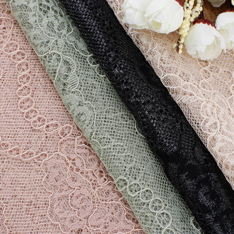 Lace Fabric Dress Cutwork Nylon for Women's Wear Wholesale Supplier 2